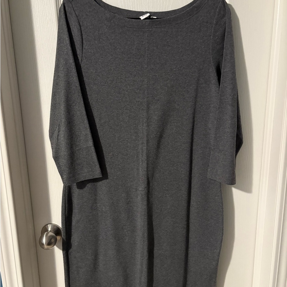 GAP Dark Gray Long Sleeve Dress